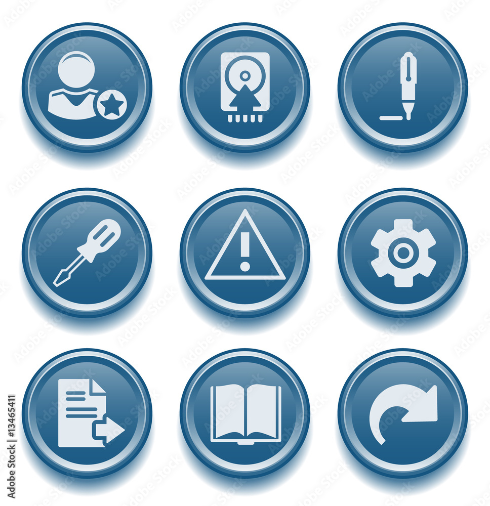 Button icon set 6