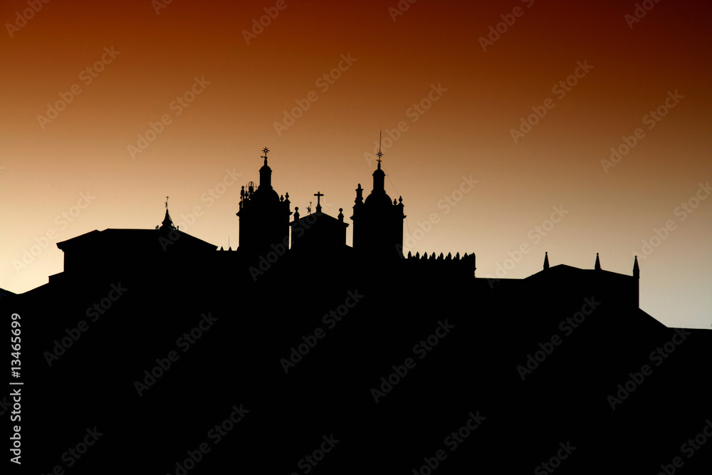 sunset in viseu