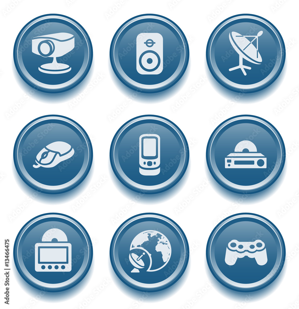 Button icon set 21