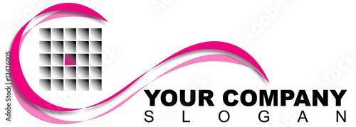 Logo con curva e mosaico