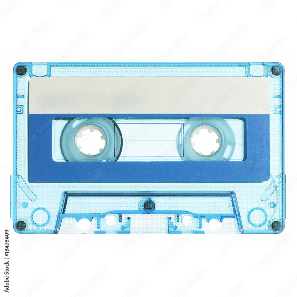 Obraz premium old audio cassette isolated on white