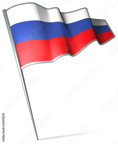 Flag pin - Russia Free Download Flag pin - Russia - GFXLoad