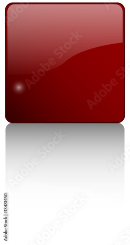 red glossy icon