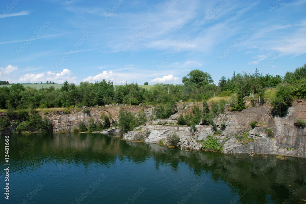 Old flooded quarry