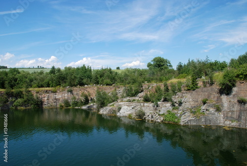Fototapeta Naklejka Na Ścianę i Meble -  Old flooded quarry