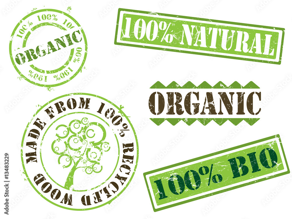 Organic and ecology rubber stamps Organic and ecology rubber stamps