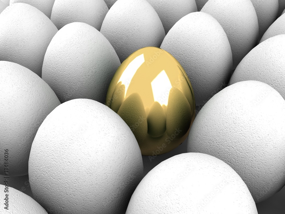 Unique golden egg Unique golden egg