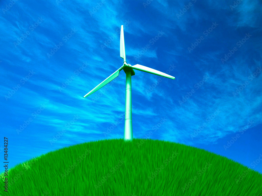 Fototapeta premium Wind turbine farm