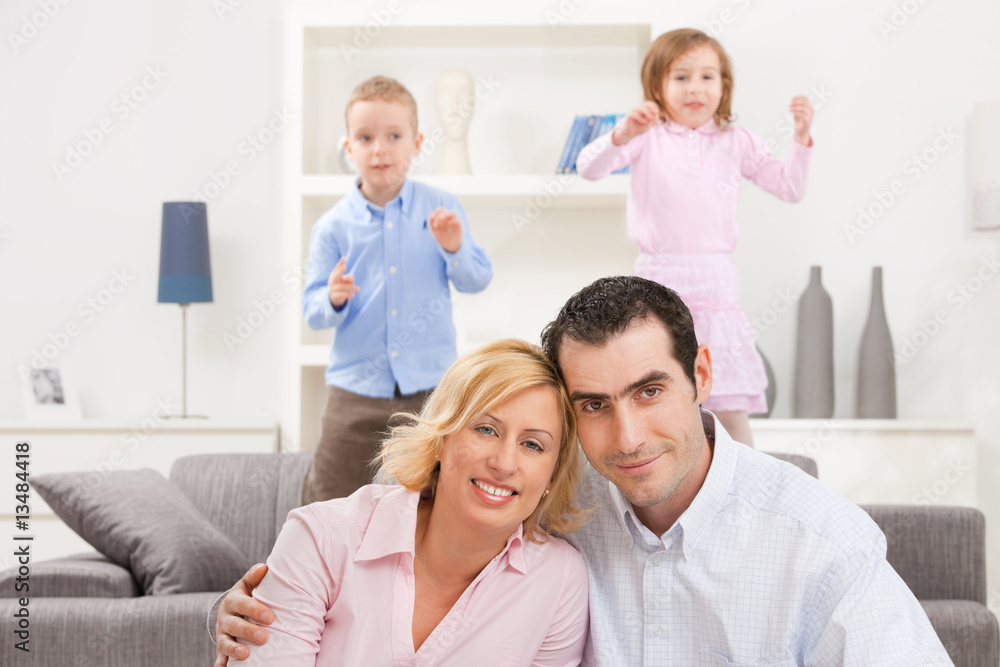 Fototapeta premium Couple at home