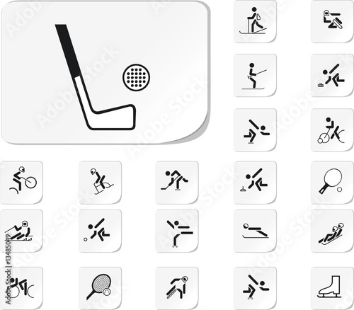 Set on sports subjects