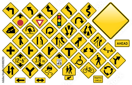 Road Sign Set #3 - Warning