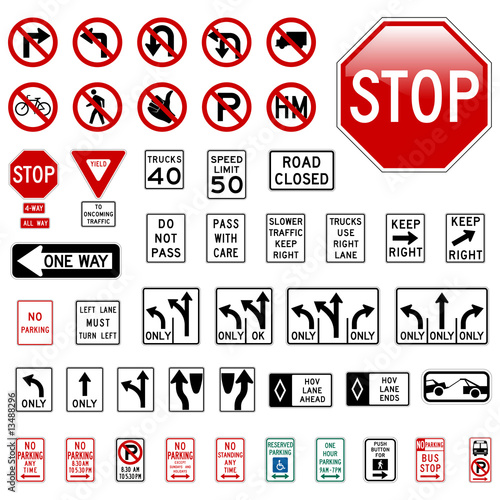 Road Sign Set #1 - Regulatory