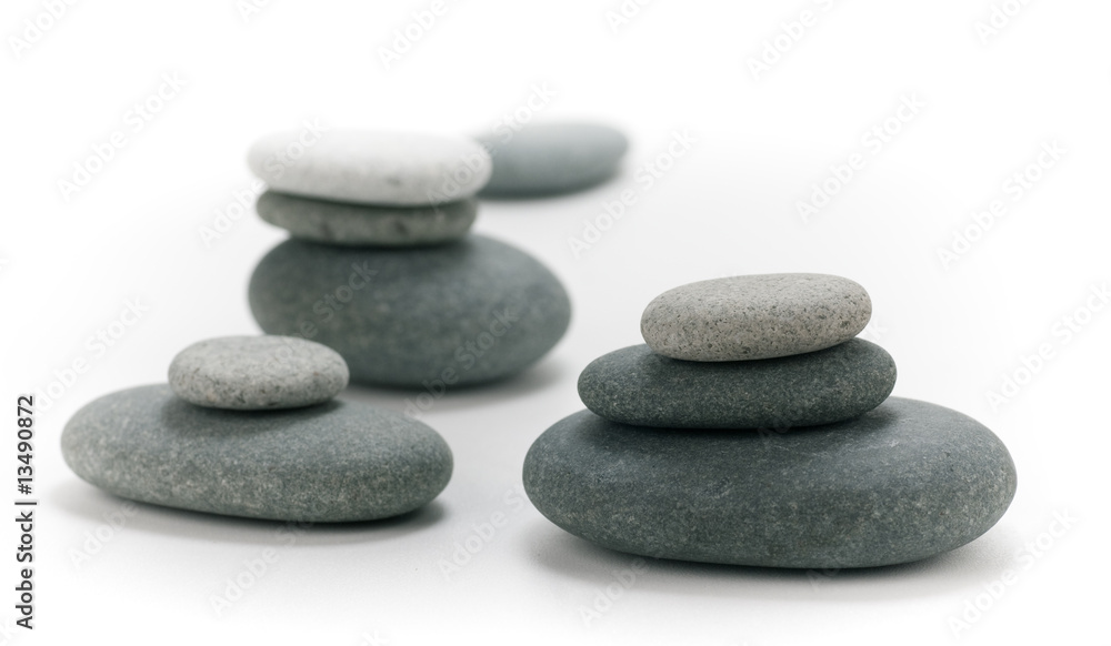 pictures of pebble piles over white background pictures of pebble piles over white background