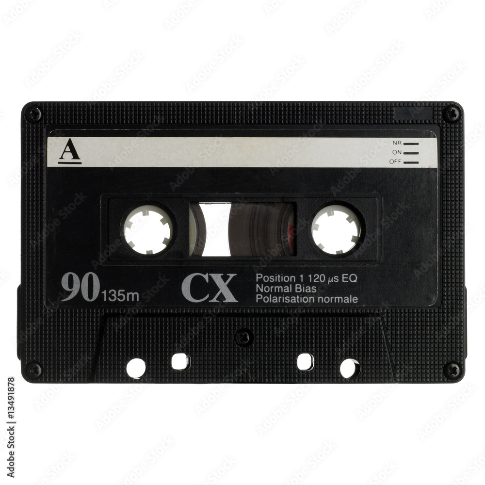Obraz premium old audio cassette isolated on white