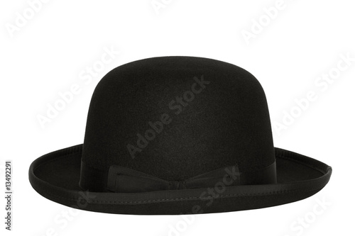 bowler hat with clipping path