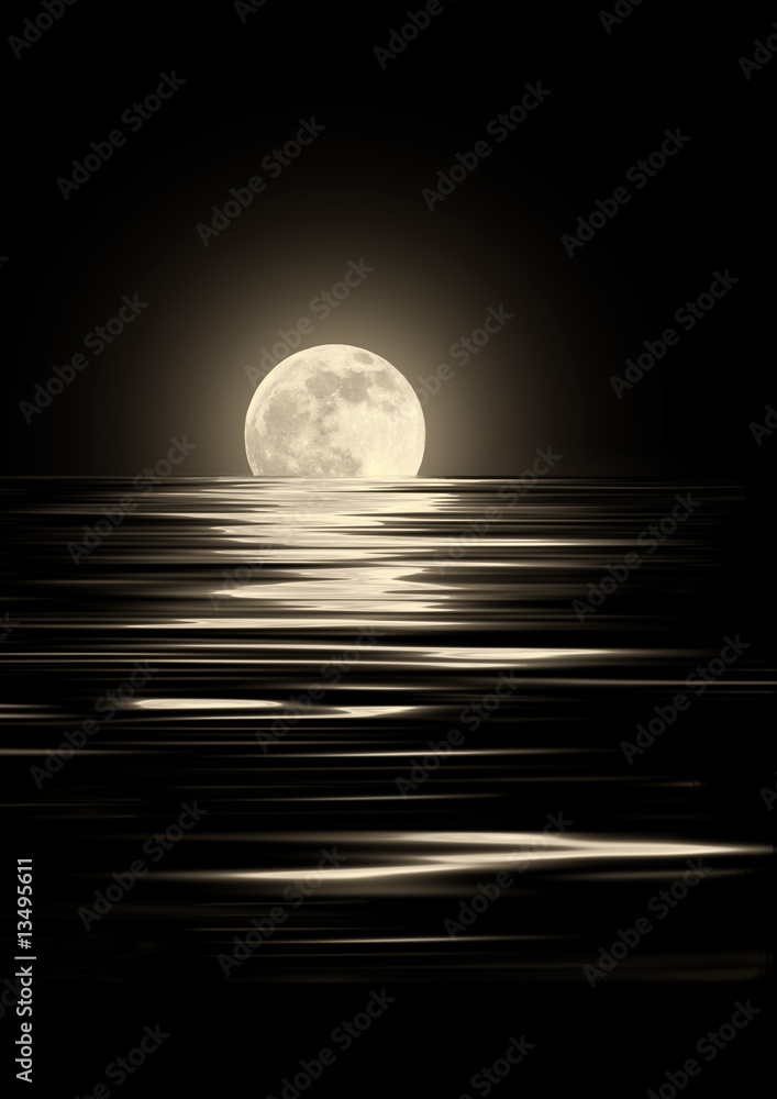 Fototapeta premium Golden Moonlight