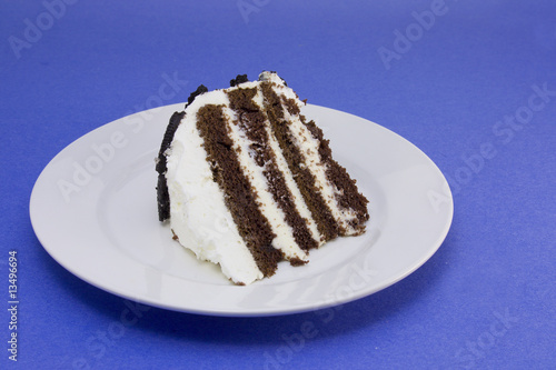 cookies and cream cake slice photo