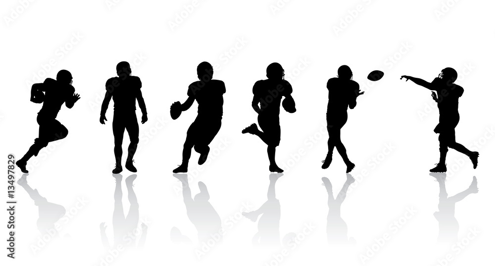 Football Players Silhouettes