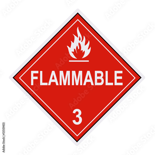 Flammable Warning Label