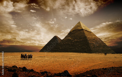 mystical pyramids #13501482