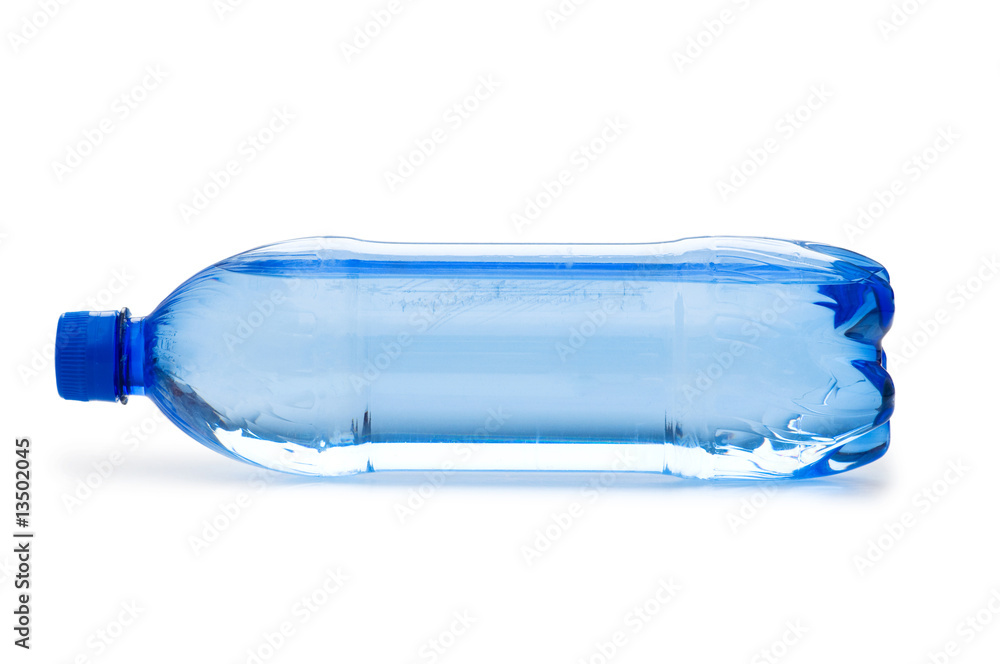 Bottles of water isolated on the white Bottles of water isolated on the white