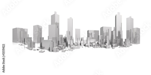 big city long panorama