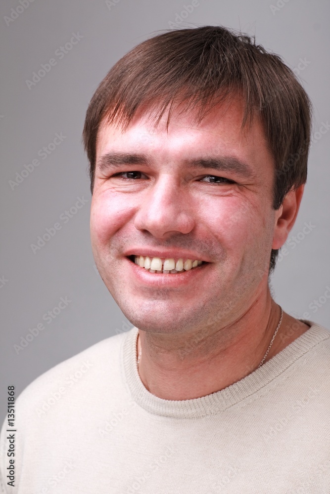 Obraz premium Big smiling man