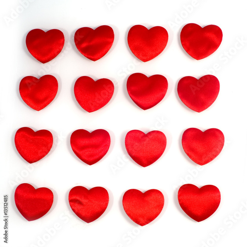 red hearts square