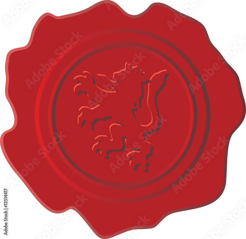 lion red wax