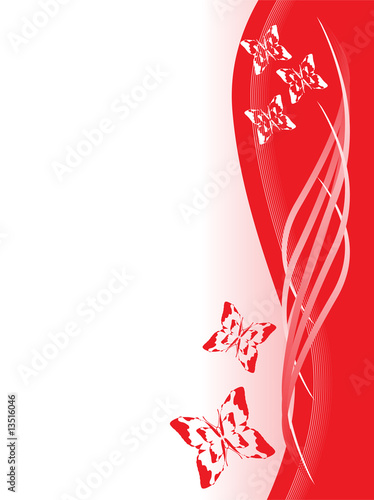 abstract background with butterflies