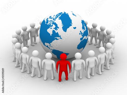 Conceptual image of teamwor...