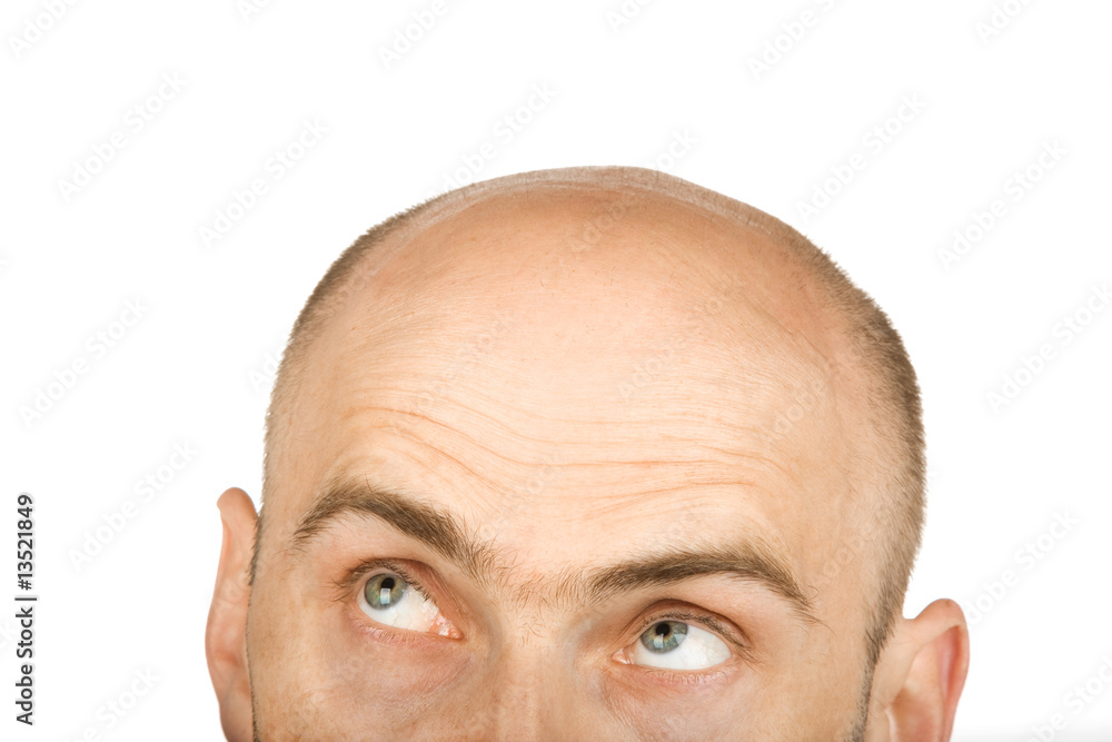 Fototapeta premium His eyes went up in dispair