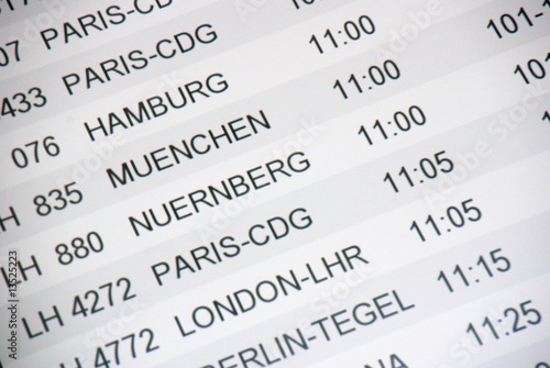 departure board