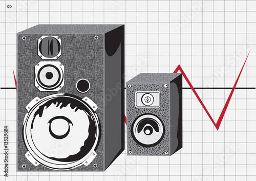 Two loudspeakers