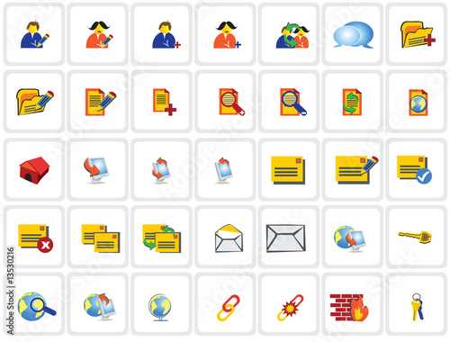 35 network icons