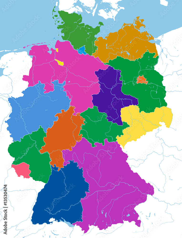 Fototapeta premium Deutschlandkarte