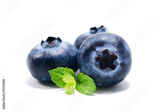 Blueberry isolated on white background