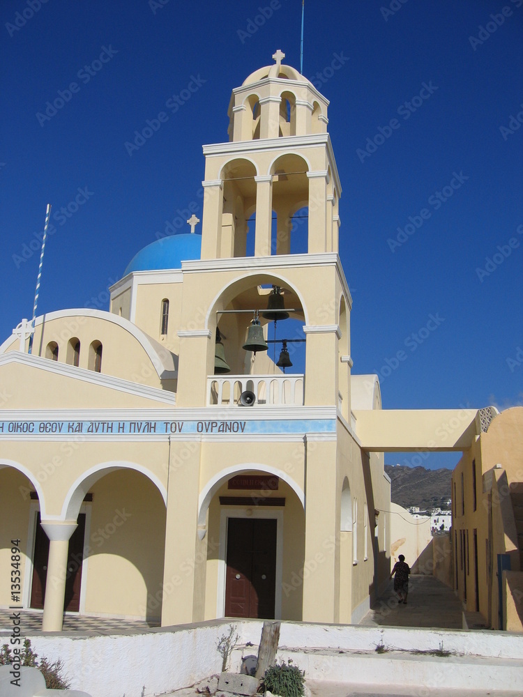 Kirche auf der Insel Santorin in Griechenland