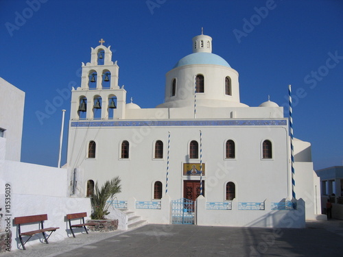 Kirche auf der Insel Santorin in Griechenland