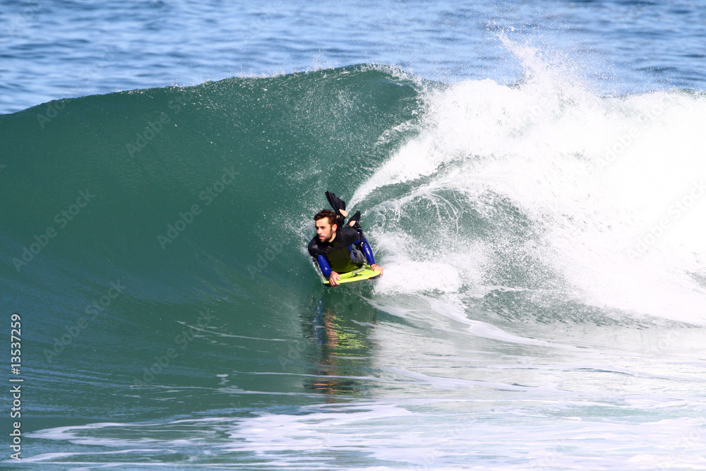 body boarder en action