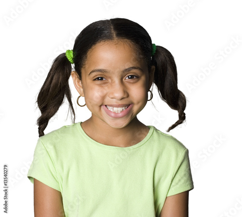 Latino girl smiling photo