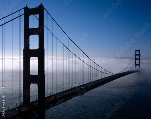 Golden Gate in fog #13543258