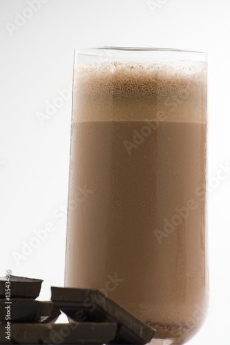 refreshing chocolate shake with chocolate Birutes