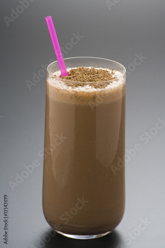 refreshing chocolate shake with chocolate Birutes