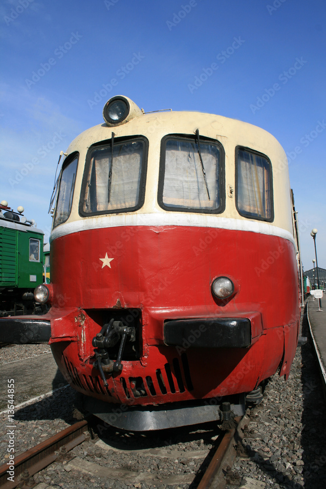 Old yellow railcar