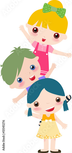 three kids