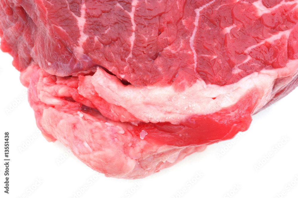 Beef steak with fat