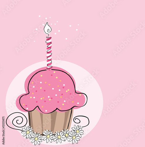 cupcake with candle