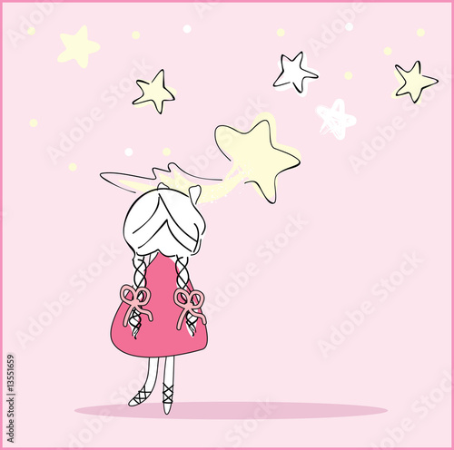 girl caught the falling star