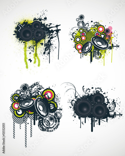 Music Design Elements Vector Illustration